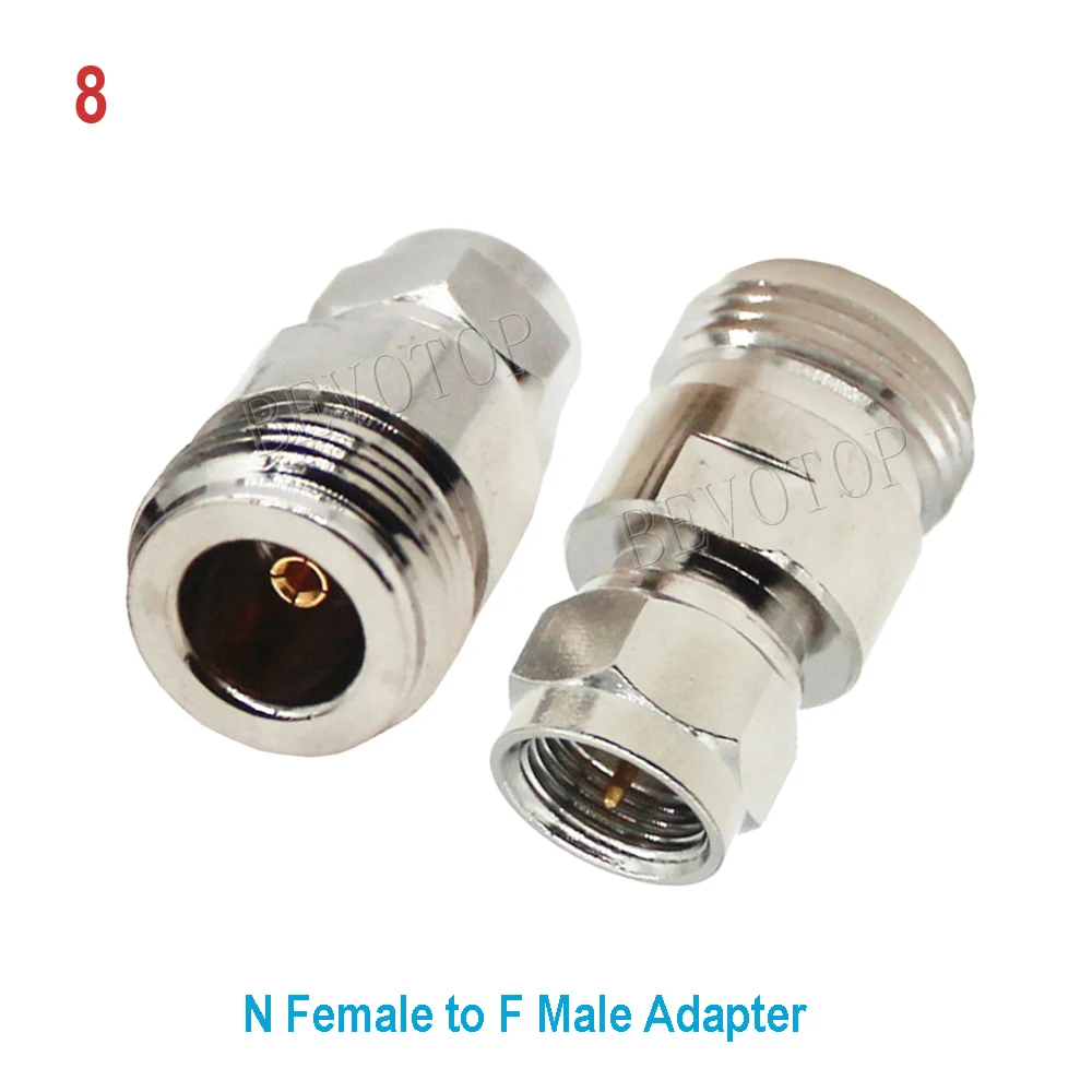 1 Stuks N Mannelijk/Vrouwelijk Naar N/Tnc/Bnc/Qma/F Mannelijk/Vrouwelijk Recht/Haaks Coax Adapter