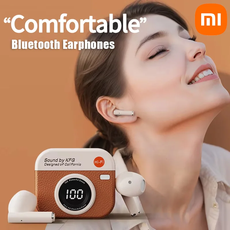Xiaomi 2025 New TWS Wireless Earphones with 5.4 Bluetooth 36 Hours Play Back Sport Earbuds LED Display Earphones Built-in Mic