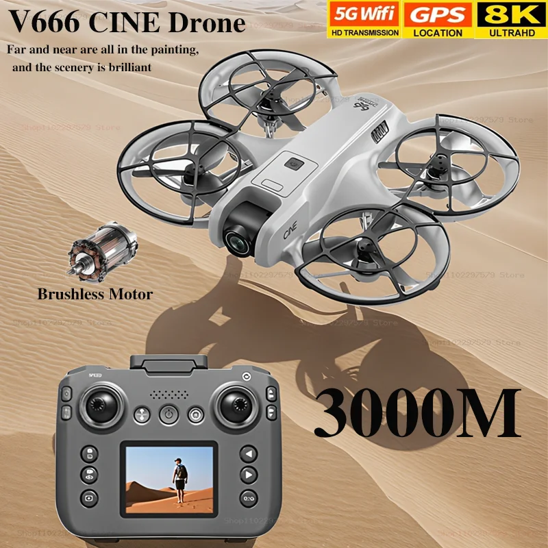 V666 Mini Rc Drone 8K HD 4 canales 6 ejes modo sin cabeza helicóptero 360 ° Flip Control Remoto Quadcopter Toys Mini Drone Fors Regalos para niños