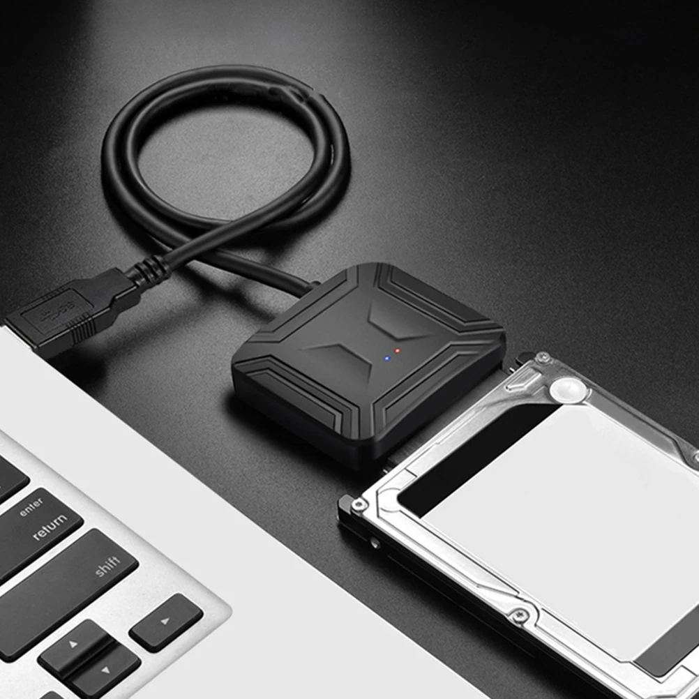 

USB 3.0 to Hard Drive Converter Adapter 2.5-inch 3.5-inch 12V Support 5Gbps High Speed Data Cable External for Laptop