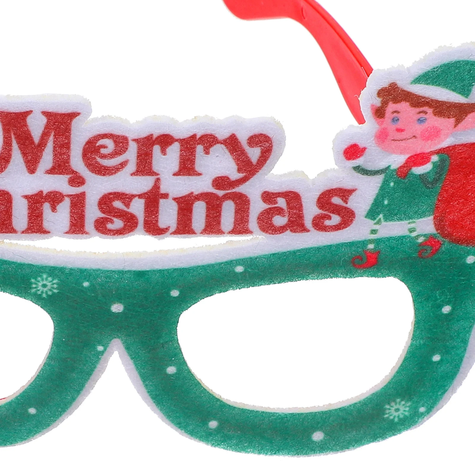

6Pcs Christmas Party Glasses Frames Decorative Eyewear Holiday Accessory Xmas Photo Prop Decoration Christmas Glasses Frames
