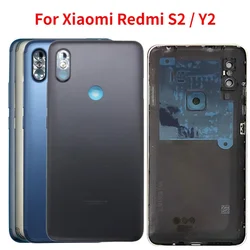 For Xiaomi Redmi S2 Rear Back Battery Cover Door for Redmi Y2 Housing Case with Camera Flash Lens Spare Parts