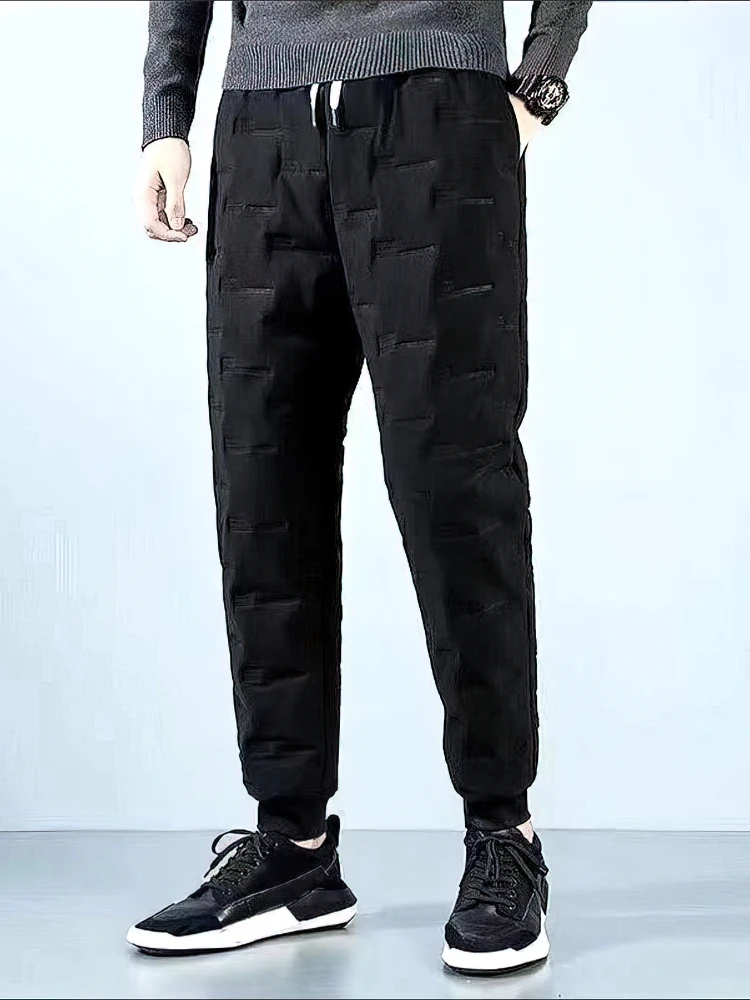 Outdoor Winter Verdicken Warme Hosen Männer Wasserdichte Gepolsterte Baumwolle Jogger Hosen Casual Sport Jogginghose Thermische Hosen Leichte – Detail 5