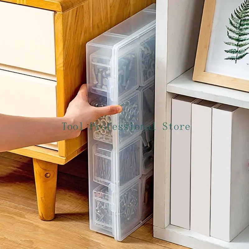 57QF Compactly Tool Box With Optional Dividers For Efficient Storage Of Hammer Pliers And Other Workshop Essential