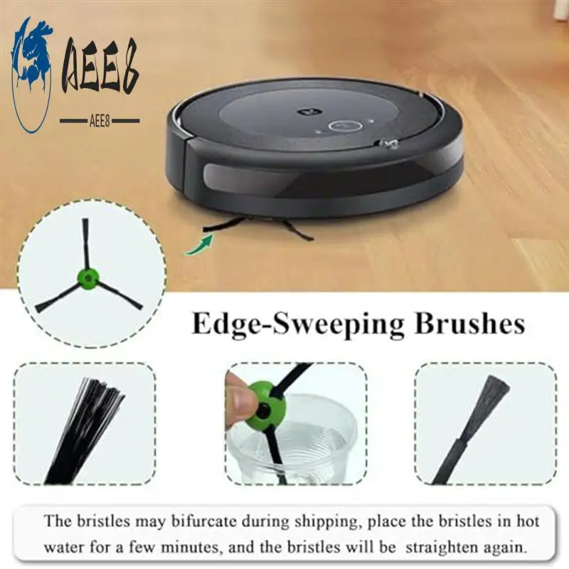 

AEE8-Edge-Sweeping Brushes Replacement Compatible For Irobot Roomba I & J & E Series All Models, Side Brushes Accessories