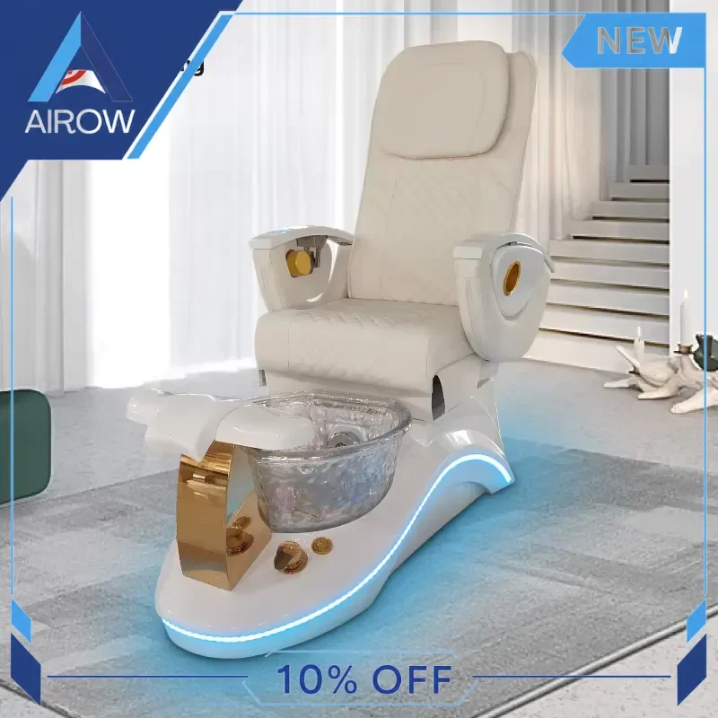Luxury Modern Manicure Pedicure Chair for Nail Salon Edicure Foot Spa Massage Recliner Furniture Beauty Shop Equipment