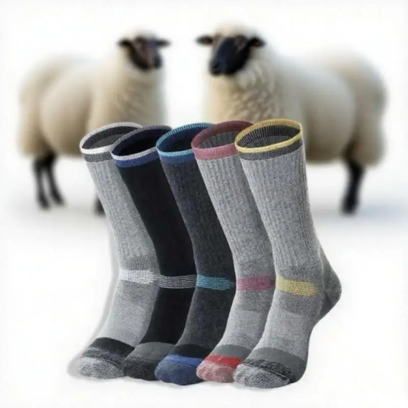 

Термальные носки из мериносовой шерсти, зимние теплые мягкие носки для катания на лыжах, спорта на открытом воздухе, сноуборде, толстые термоноски для мужчин и женщин унисекс