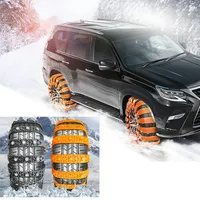 10/1PCS Car Snow Chain Tyre Chain Urethane Set Wheel Ties Belts Tires Chains Winter Anti-Slip Chain Anti Skid Snow Emergency