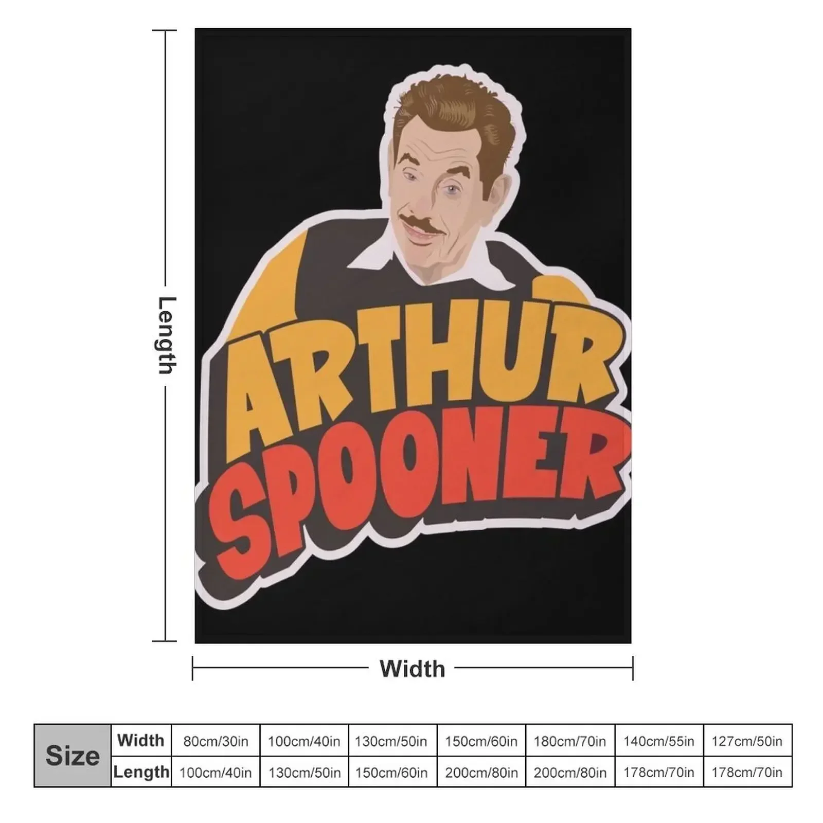 Arthur Spooner Illustration - Quirky Charm from King of Queens Throw Blanket Vintage Flannel Blankets