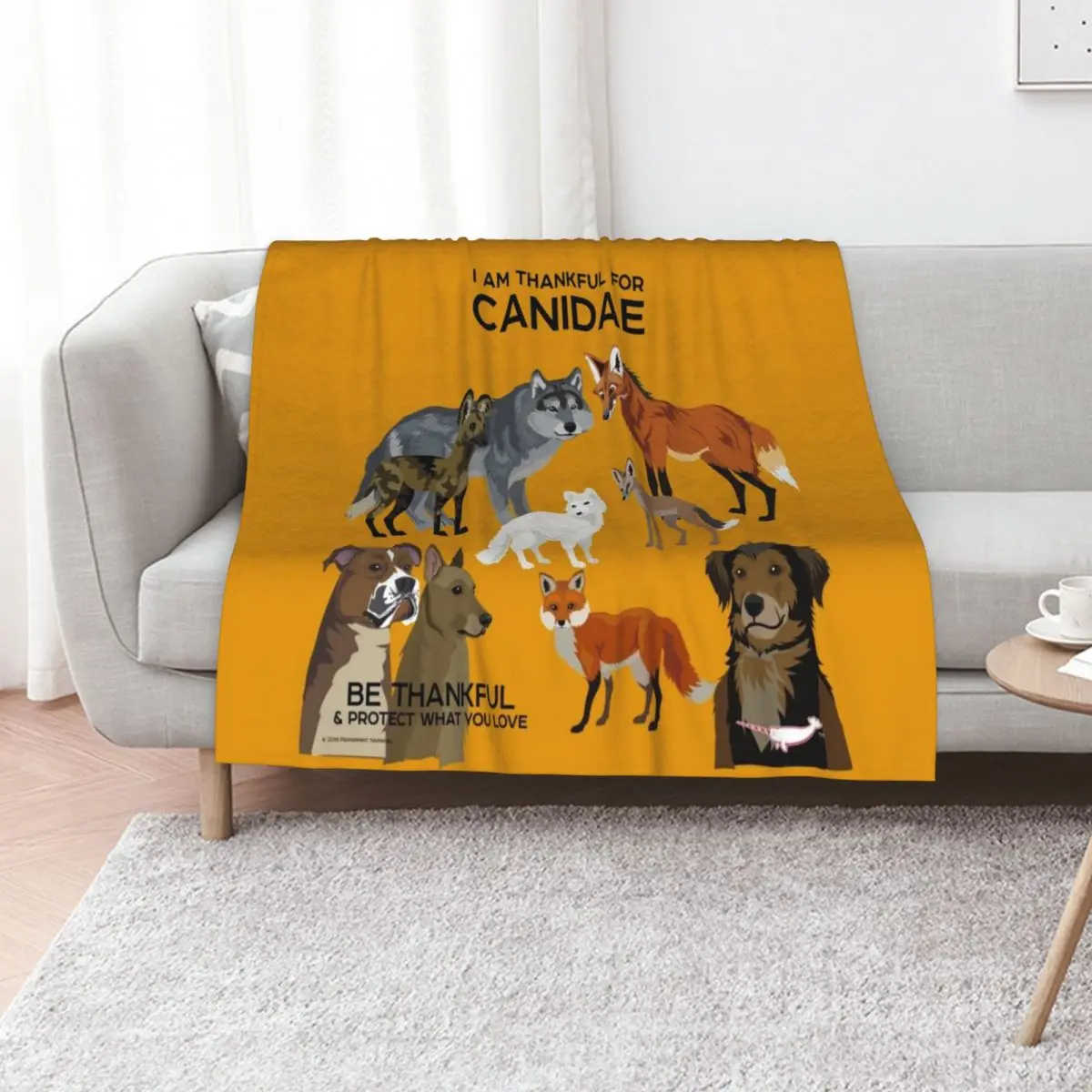 I Am Thankful For Canidae Throw Blanket Decorative Sofas Hairy Heavy Extra Large Throw Warm Custom Blankets