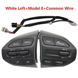 Left+Right+Wire For Kia RIO 2018-2021 X-LINE K2 RIO 4 Steering Wheel Buttons Cruise Control Remote Volume Bluetooth Car Switches