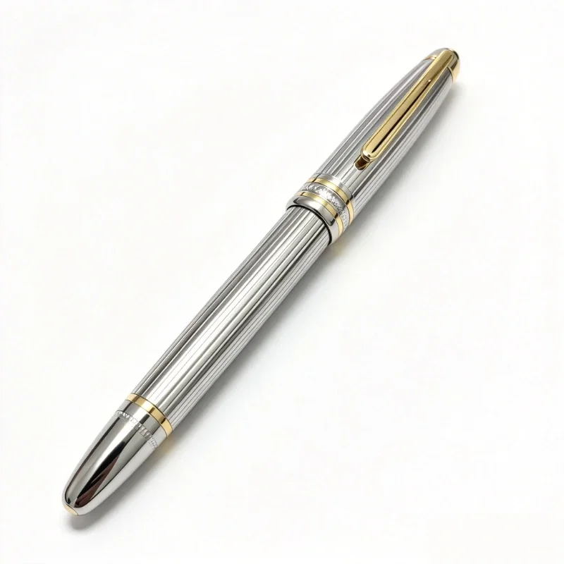 New M B Pen Luxury Black Resin Fountain Pen M Nib Golden with Converter Business Write Office Writing Gift Rollerball Ball Pens