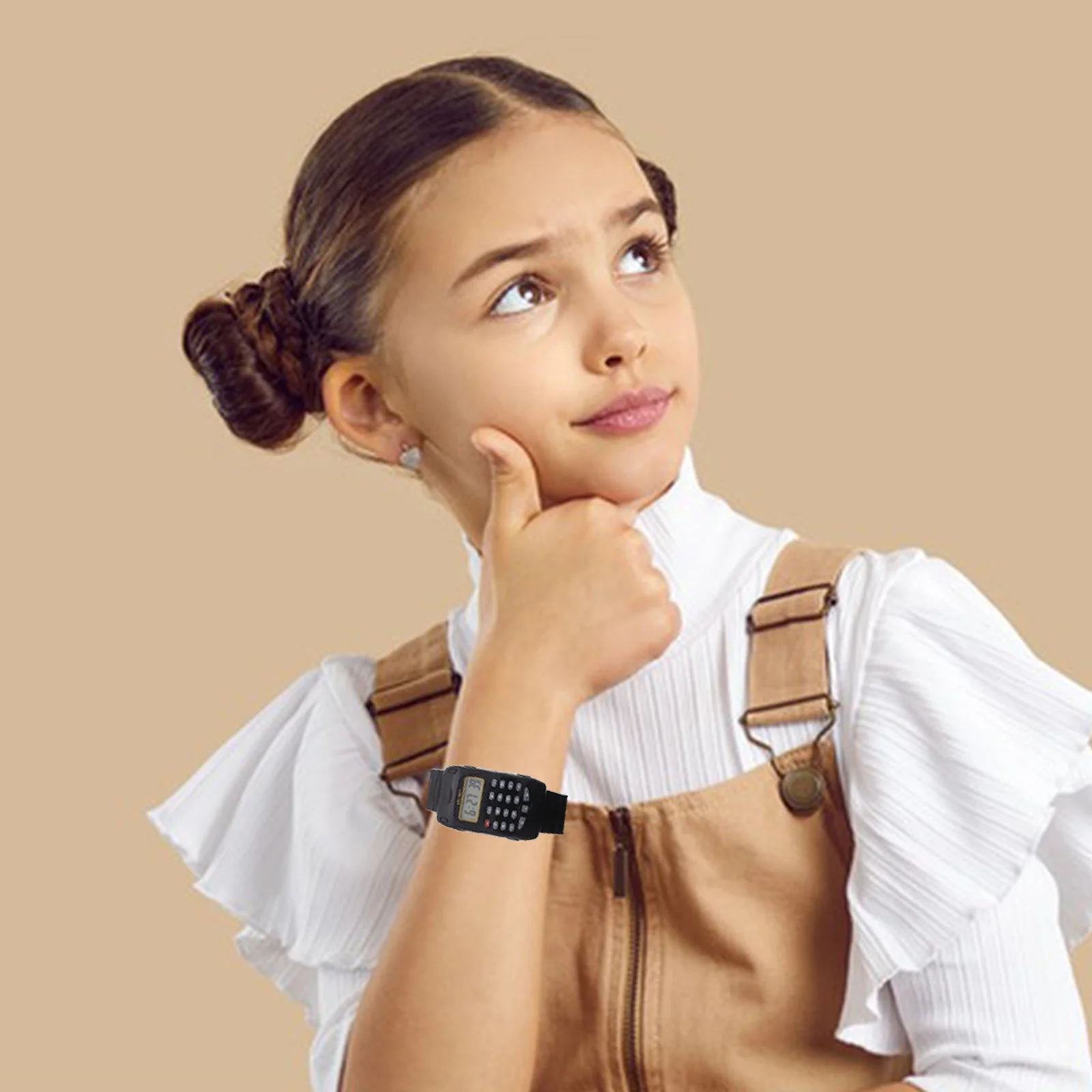 2 stuks kindercalculator digitaal horloge multifunctioneel educatief wiskundehorloge draagbaar schooluurwerk duidelijk display