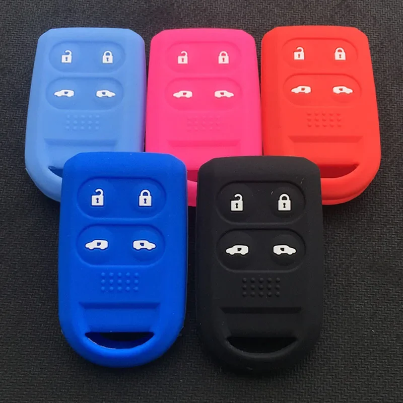 silicone rubber key cover case shell protector for Honda Odyssey 2005-2010 Stepwgn 4 6button key