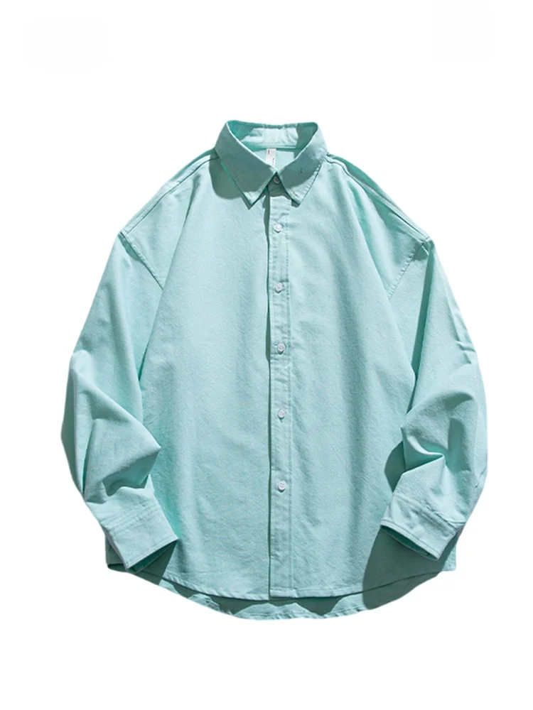 

Iagain Long Sve Pure Cotton irt Повседневный свободный дышащий весенне-осенний топ для мужчин и женщин для пар с вышивкой и вышивкой Faion Top