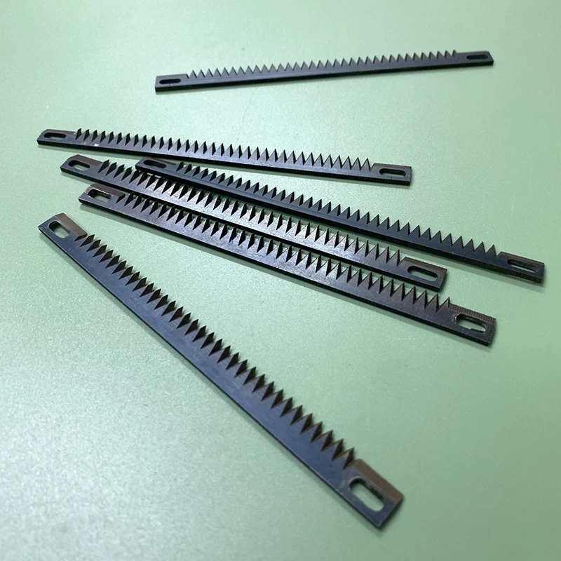 5pcs/ Lot Vertical Packaging Cutting Blade Tea Bags Cutter Blade Serrated Tools Knives Packing Machine Knife
