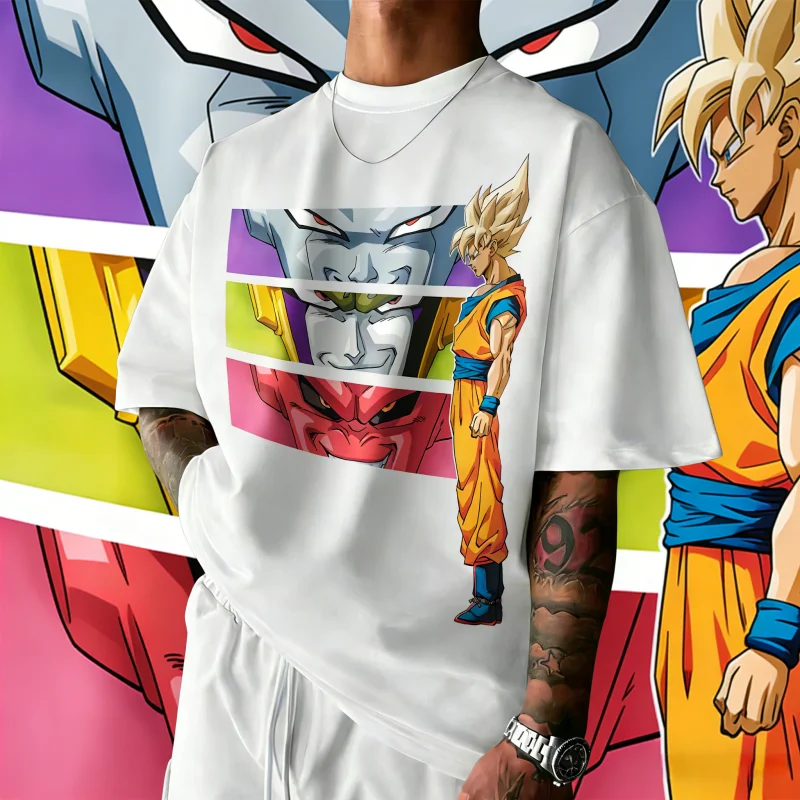 

Новая летняя футболка 2026 года в честь 40-летия Dragon Ball, с принтом Какарота, 100% хлопок, аниме, увеличенный размер, повседневная уличная одежда, унисекс, Y2K