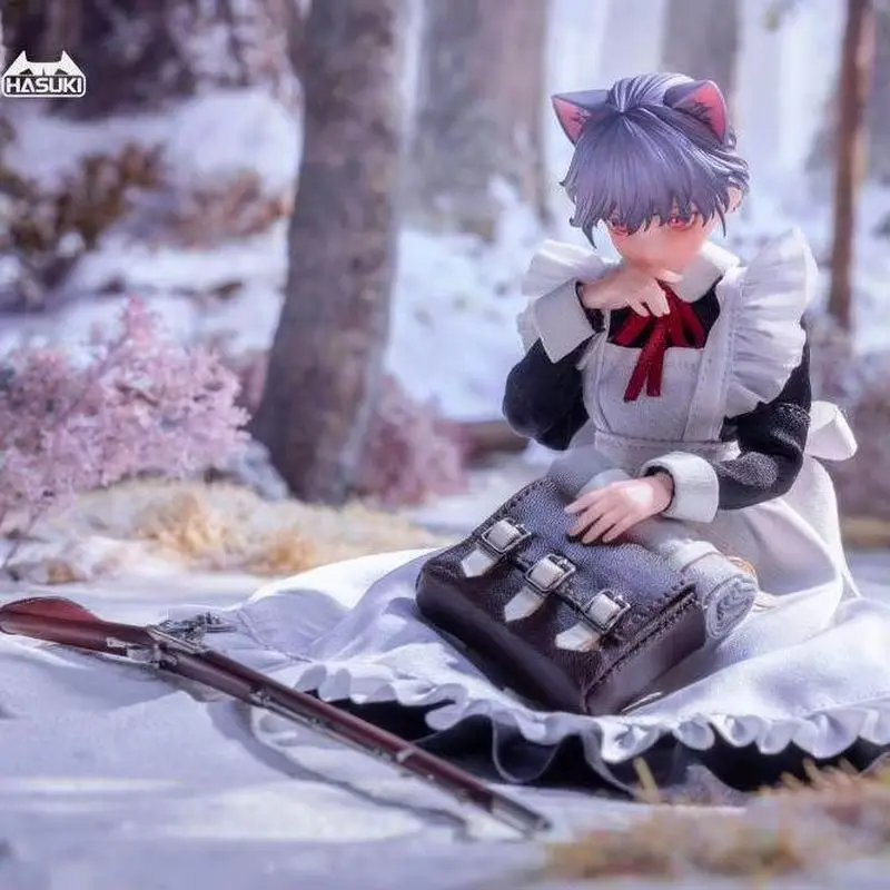 

In Stock Genuine God Cat Beat Hasuki Original Pocket Art 1/12 Pa010 Musketeer Ficchizi Action Maid Outfit Model Toy Collectibles