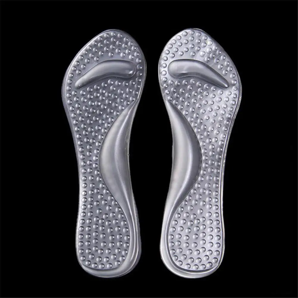 1 Pair Silicone Insoles High Heels  Foot Cushion Arch Support Shoes Pads Transparent Shoes Pads