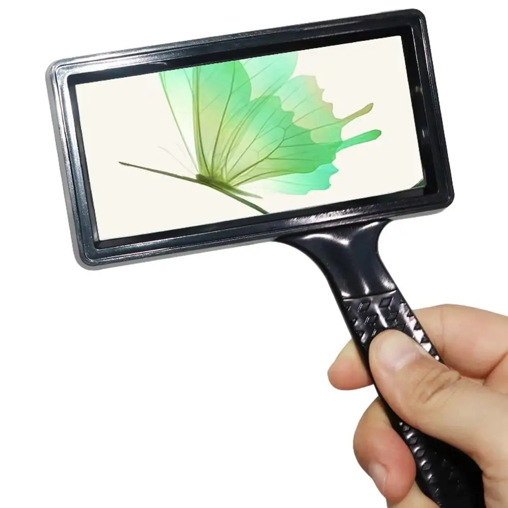 Handheld Loupe Magnifier High Definition Convenient Magnifying Glass Compact Optical Glass 10X Magnifying Glass Reading