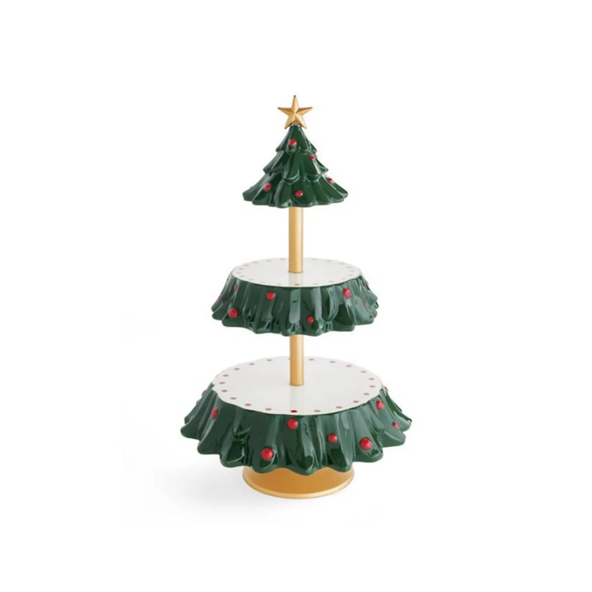 

Christmas Fruit Plate Tree Dessert Table Food Dispenser Holiday Resin Decoration Dessert Table Display Stand