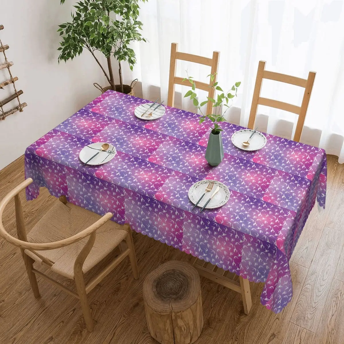 Dance Rhythmic Gymnastics Tablecloth Restaurant Kitchen Rectangular Tablecloth Festival Party Decorations Tablecloth Table Cover