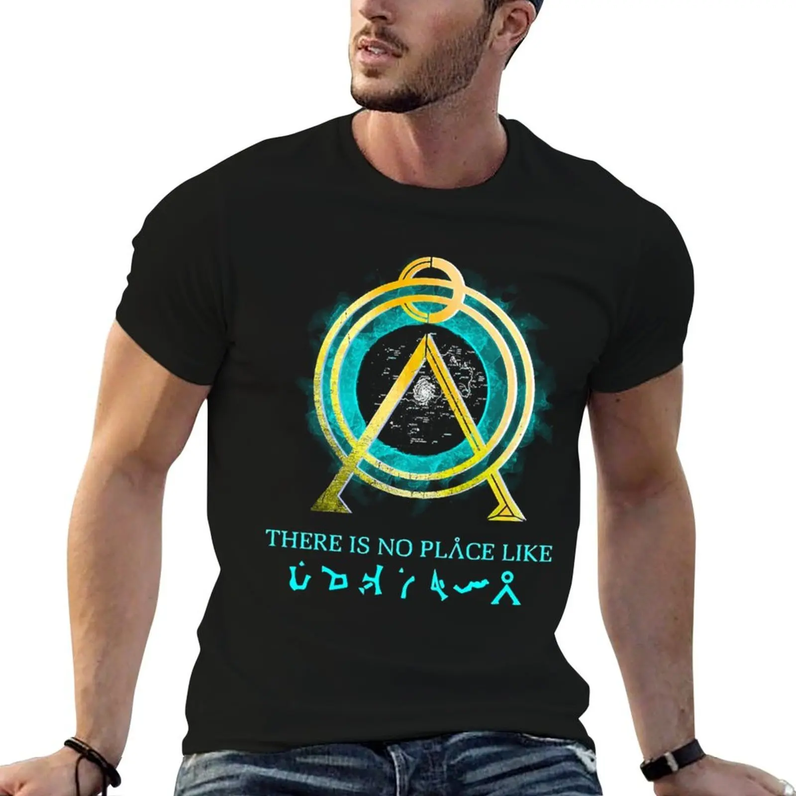 

There Is No Place Like Home Vintage Stargate T-Shirt man t shirt graphic man t shirt summer printed t shirts for man T-Shirt