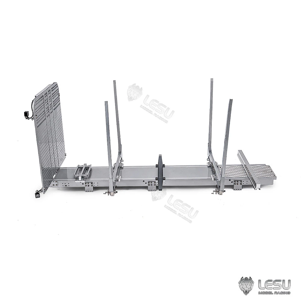 RC 1/14 Ersatz-Metall-Holzkipper für Tamiya Hydraulikbagger Lader Muldenkipper für VOLVO Anhänger DIY-Teile – Detail 2