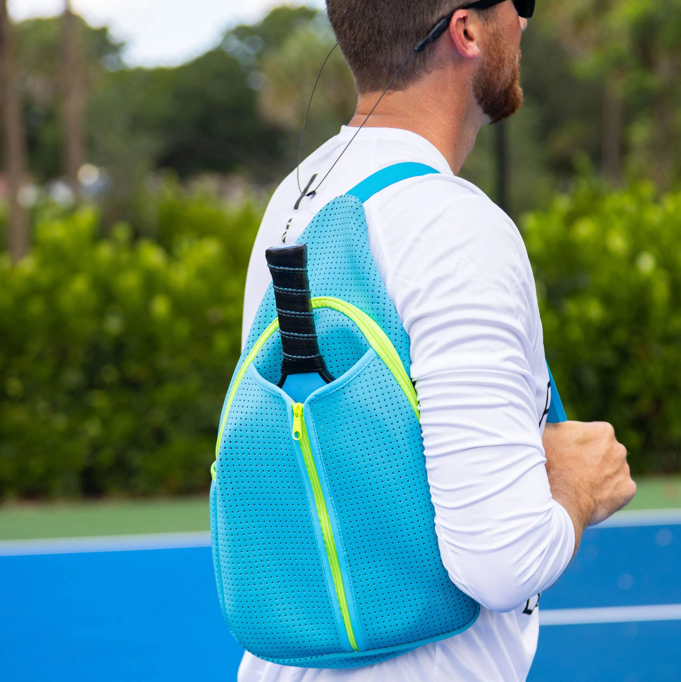 Mini Portátil Neoprene Pickleball Paddle, Saco Esportivo, Saco De Raquete De Tênis, Saco Crossbody, Raquete De Esportes