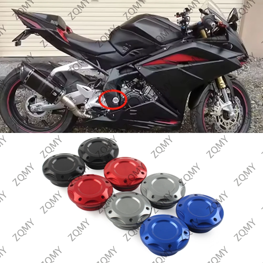 2 Pcs Motorcycle Aluminum Frame Hole Caps Plug Cover For Yamaha YZF-R3 MT-03 R25 MT25 MT03 All Years