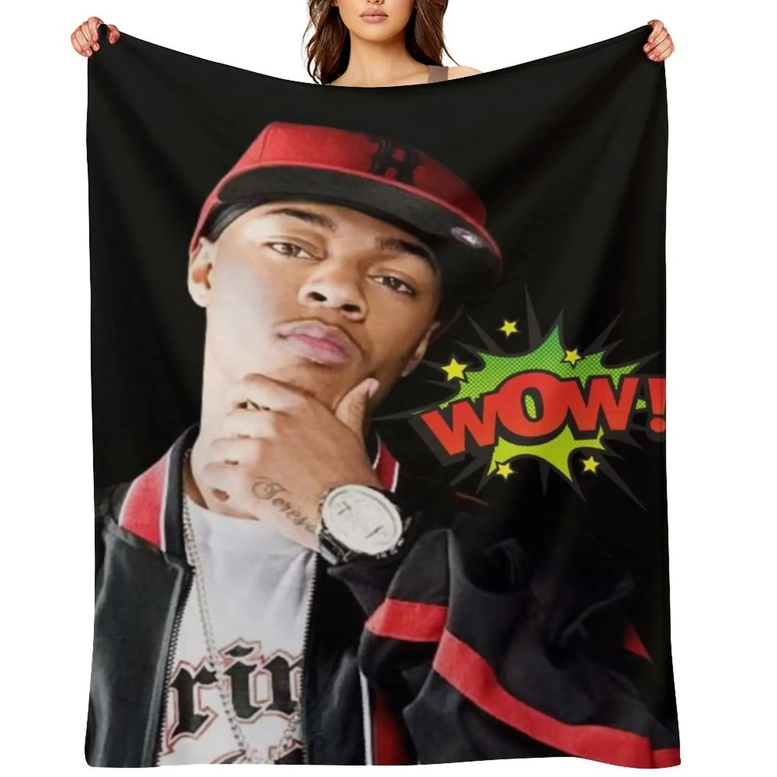 

BoW WoW - LiL Bow WoW Throw Blanket funny gift Decorative Beds cosplay anime Cute Plaid Blankets