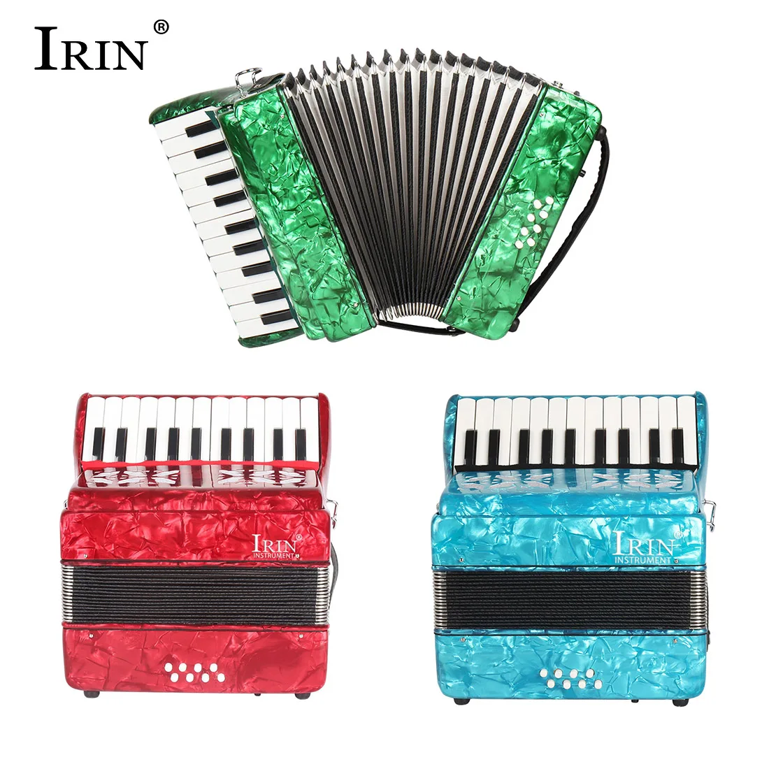 

IRIN 22 Keys 8 Bass Accordion Professional Accordion With Storage Bag Keyboard Instruments Accordion For Teaching/Performance