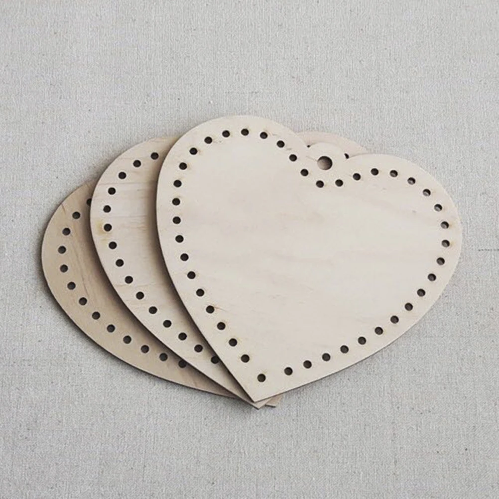 

10pcs Heart Shaped Wood Slices Natural Blank Wooden Embellishments for DIY Decorations Wedding Party Crafts Paintable Pendants
