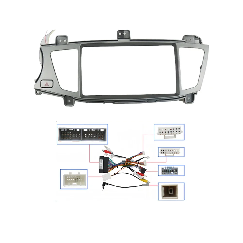 9 Inch Car DVD Frame Audio Dash Trim Kits Facia Panel Radio Player Screen 2 Din for Kia Cadenza K7 2009-2017