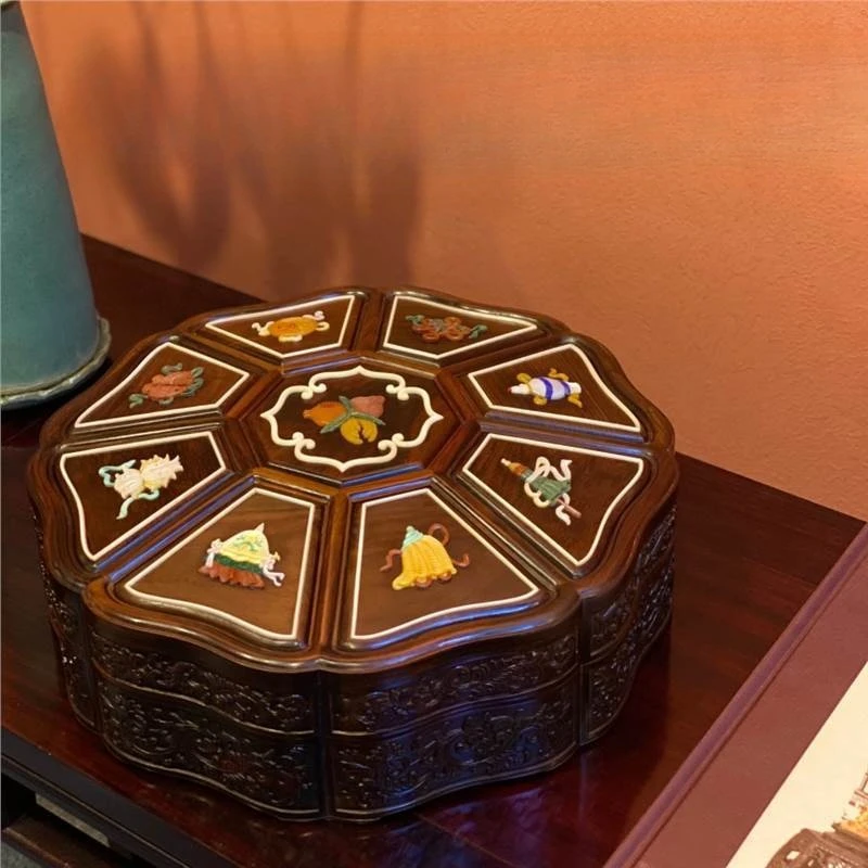 Eight Treasures Fruit Box, Dim Sum Box, Housewarming Dried Fruit, Living Room Candy Box