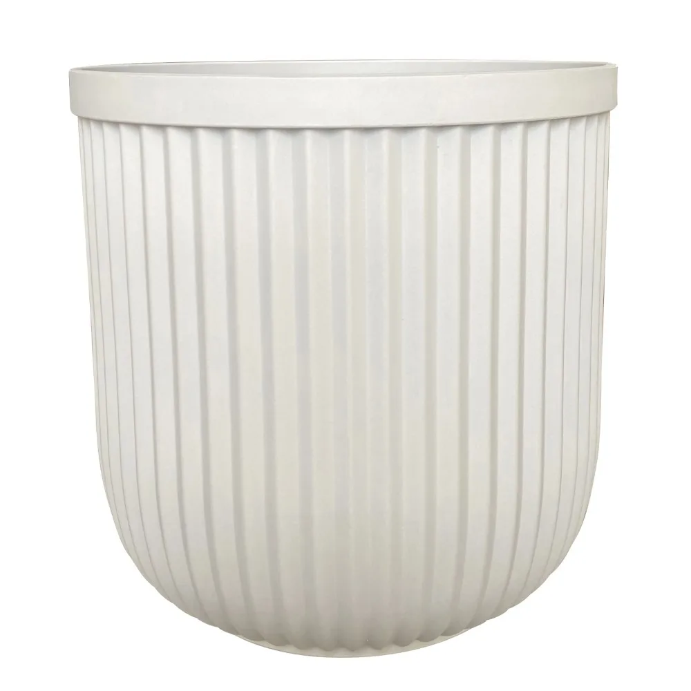 

16"W x 16"L x 15.8"H White Resin Planter