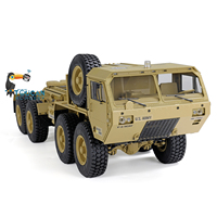 HG P802 1/12 8x8 RC US Military Truck 4 Axles Remote Control Army Car Models Yellow Vehicle Toy with ESC Motor Servo Toy