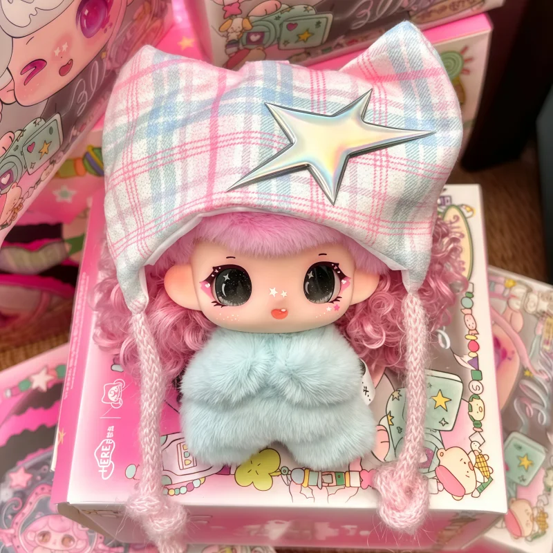 Qimeng Island Yonnna-Bling Bling Sweetheart Era Series Blind Box Kawaii Plush Pendant Fashion Matching Collection Toy Gift