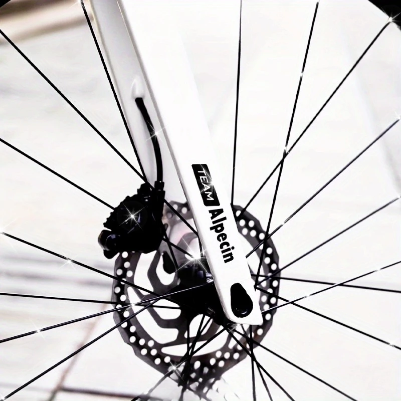 

2pcs Alpecin Team Road Bike Frame Sticker Set Waterproof Vinyl|Create Racing Look|For Bike Frame Fork Seatpost Decorative Decals