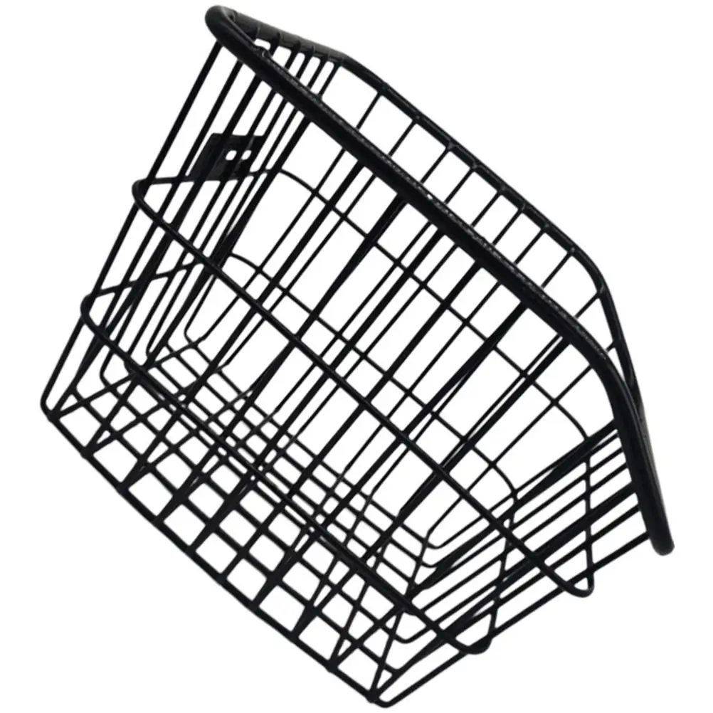 

Rear Bike Basket Metal Detachable Sturdy Container for Electric Bicycle Rack Kids Bicycles Fittings Long Service Life Outdoor