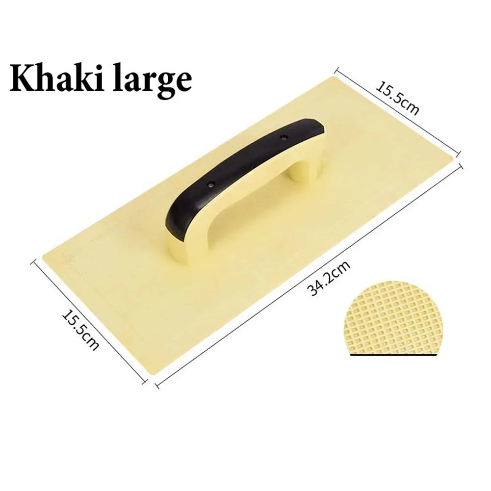 Plastic Flat Finishing Trowel PU Material Grout Float For Concrete Cement Drywall Plastering Construction Tool Sanding Board