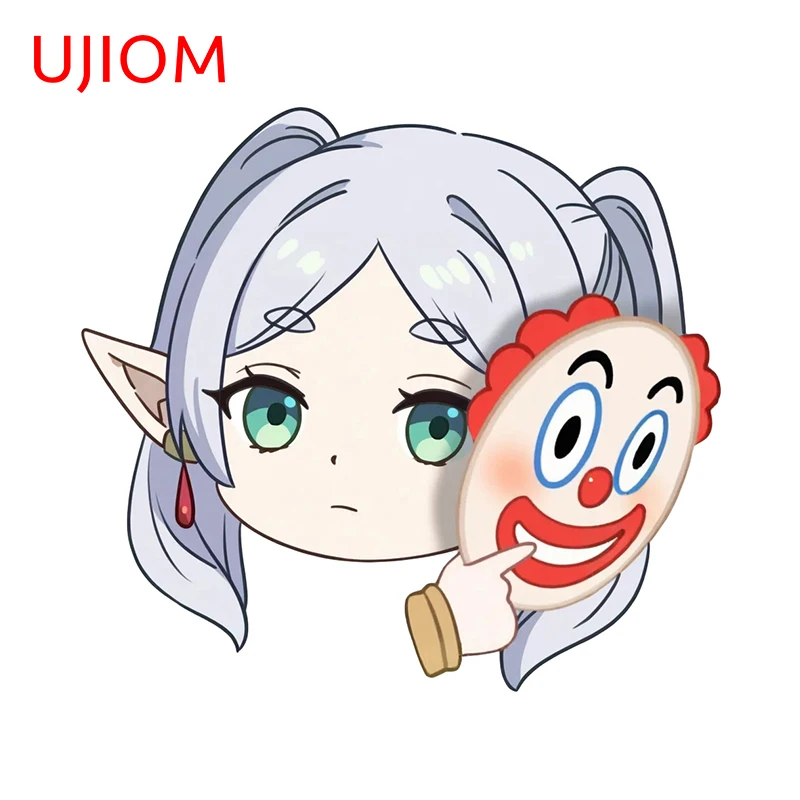 UJIOM Funny Frieren Head Anime Wall Sticker Adorable Cartoon Graffiti Design Decals Creative Living Room Wallpapers Decor