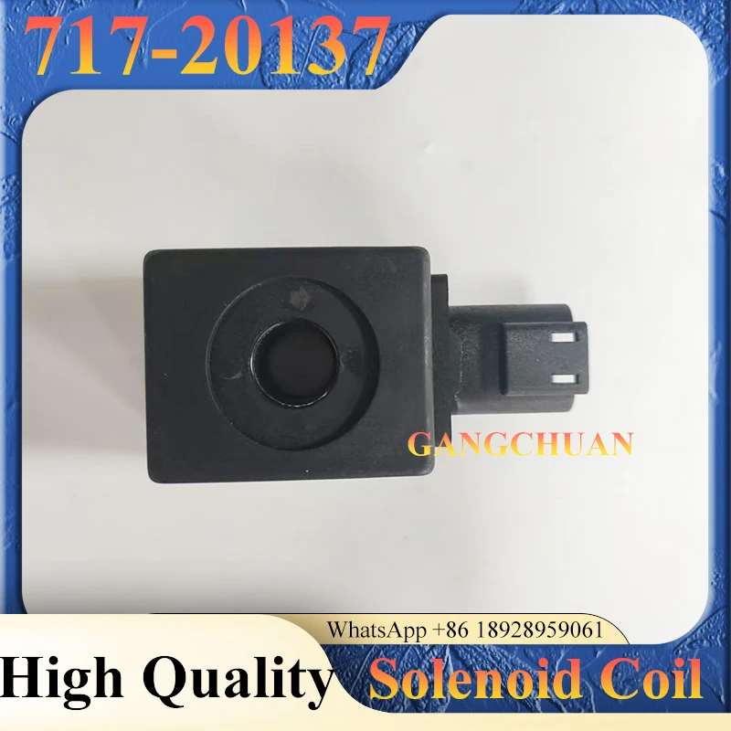 12V Solenoid Coil 717-20137 71720137 for JCB 3CX 4CX Excavator Construction Machinery Parts