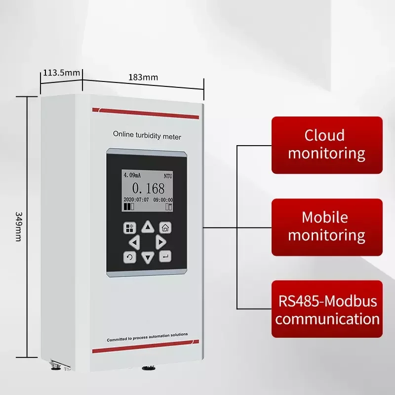 RS485Modbus protocol low range turbidity meter controller aquarium automatic digital turbidity meter