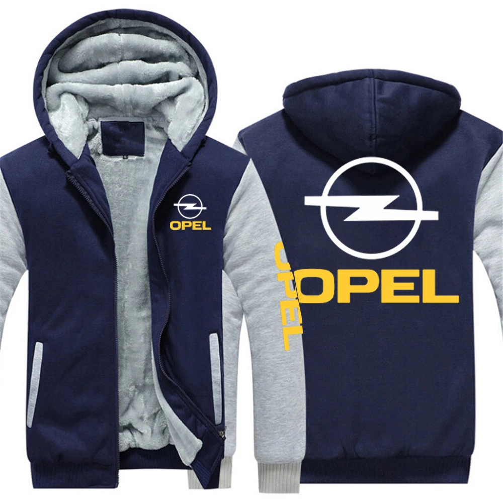 NONE Opel Logo Hooded Zip Sweatshirt Black/Size M 3