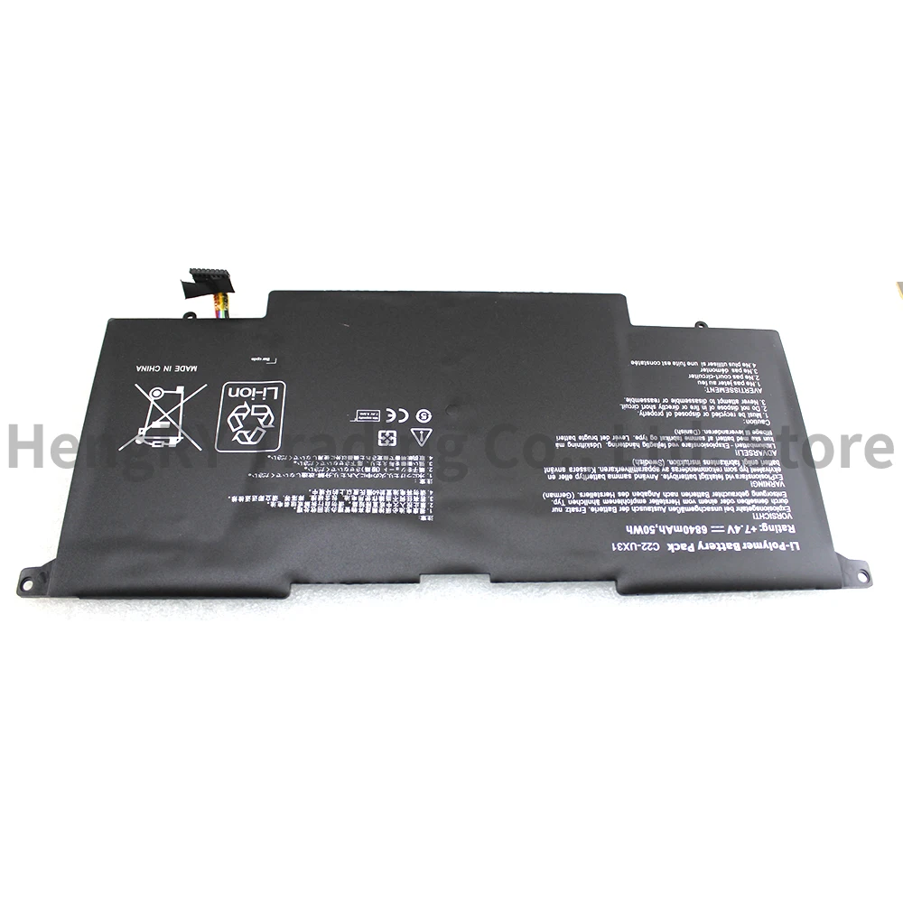 CPMANC C22-UX31 Laptop Battery for ASUS Zenbook UX31 UX31A UX31E UX31E-DH72 C22-UX31 C23-UX31 7.4V 50WH 6840mAh C22 UX31