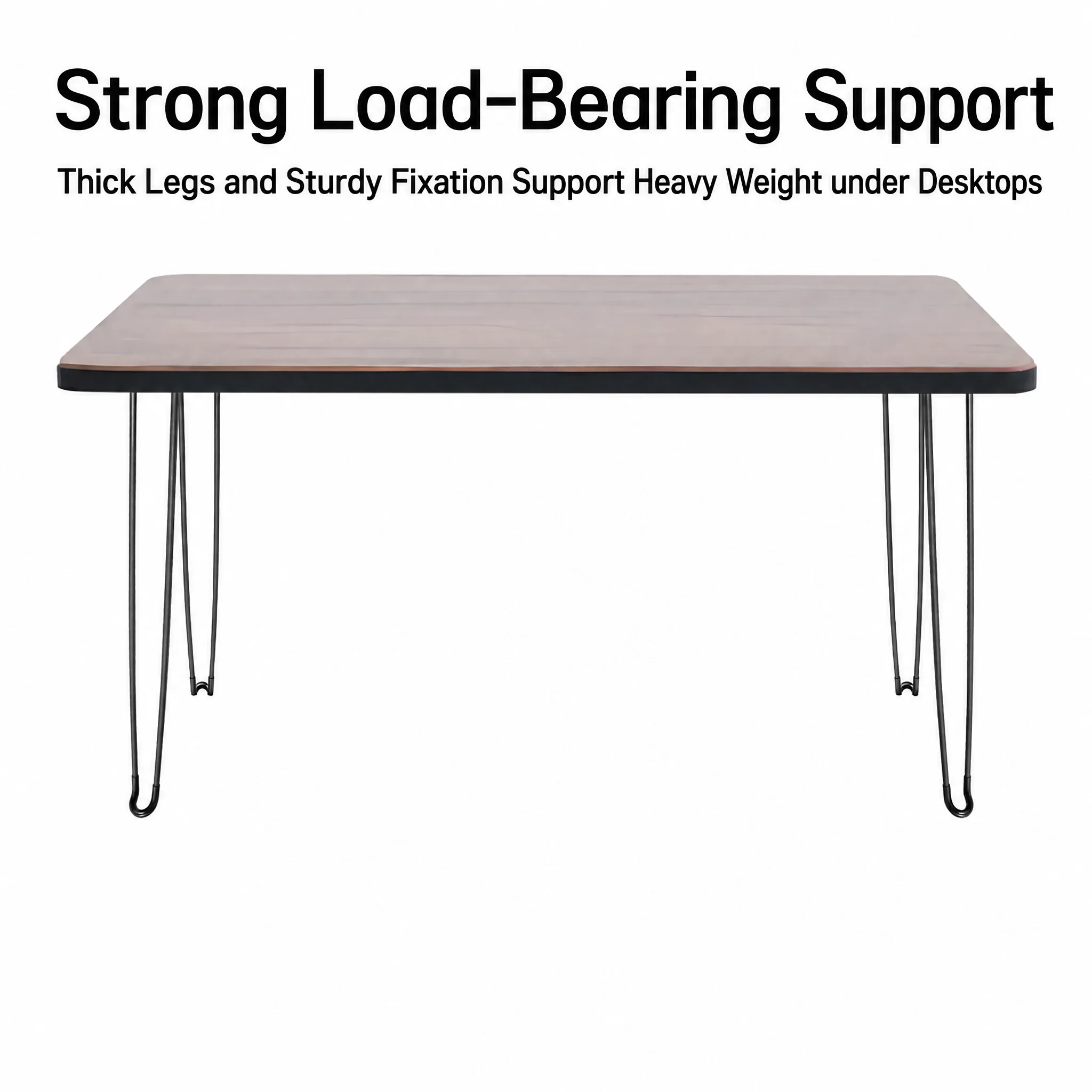 4Sets 28Inch 71.12Cm Black Folding Hairpin Table Legs 3 8Inch Diameter Practical Foldable Furniture Feet For Diy Desk Table Project Use