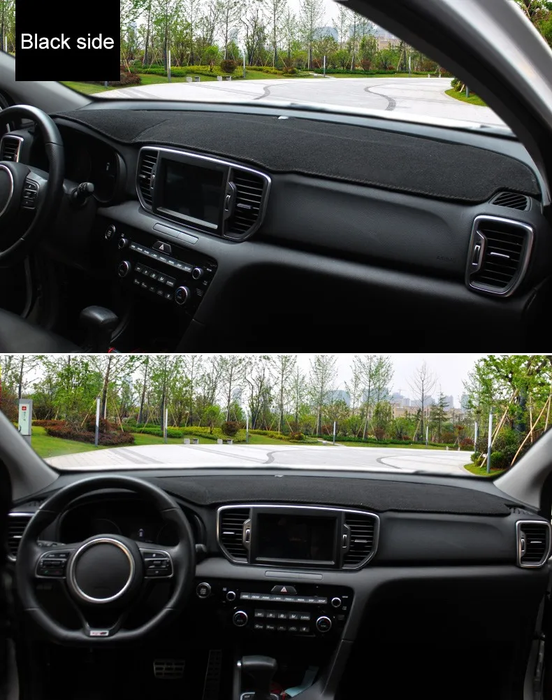 Für Kia Sportage 2016 ~ 2020 Auto Center Konsole Dashboard Abdeckung Trim Kit Sonnenschirm Anti-Uv Teppich Nicht-slip matte Innen Zubehör – Detail 9