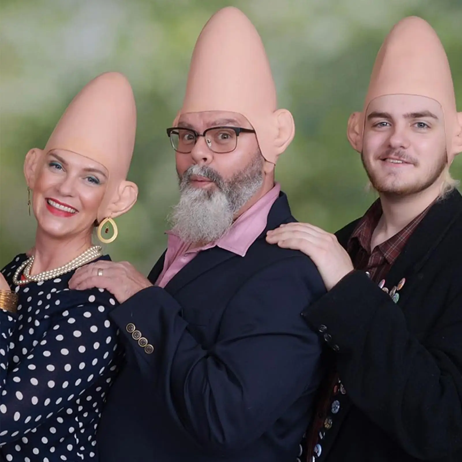 

Alien Cone Bald Head Alien Latex Cosplay Headgear Props Costume Cosplay Hat Skin Latex Helmet Halloween Party Costume Props