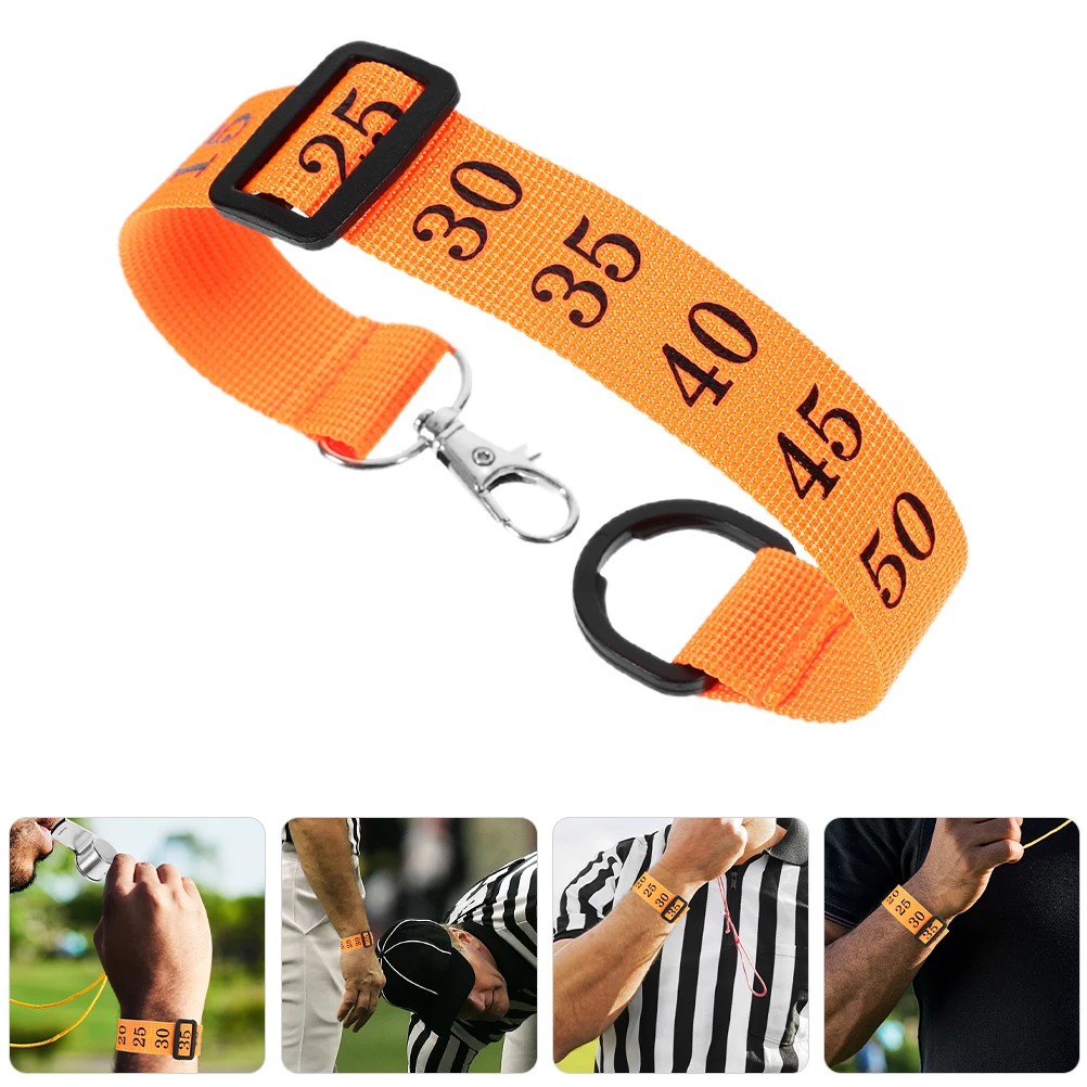 

1pcs Chain Clip Official Soccer Numbered Wristband Durable Gear Sliding Side Clip Referee Accessories Reliable Wristband